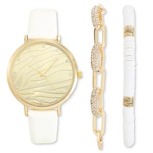 I.N.C. International Concepts Women's White Strap Watch 38mm
